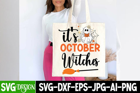 it's October Witches SVG Cut File, it's October Witches SVG Design, Halloween Sublimation PNG, Halloween SVG Bundle,Halloween SVG Quotes,Halloween PNG, Halloween SVG SVG BlackCatsMedia 