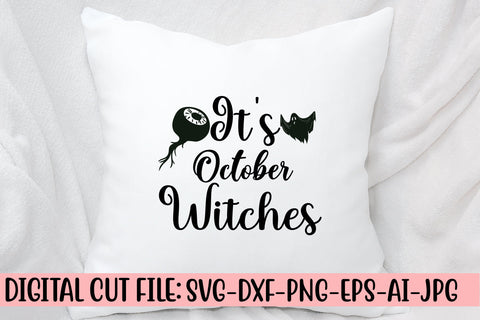 It's October Witches SVG Design SVG Syaman 