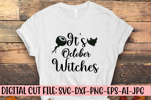 It's October Witches SVG Design SVG Syaman 