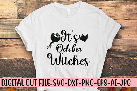 It's October Witches SVG Design SVG Syaman 
