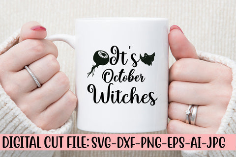 It's October Witches SVG Design SVG Syaman 