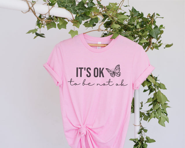 It's Ok to be Not Ok SVG, self gift Svg, mental health svg, Inspirational quotes Svg, womens inspirational shirt, Png, Dxf, svg for cricut ,trendy womens shirt, svg quote tshirt design SVG Fauz 
