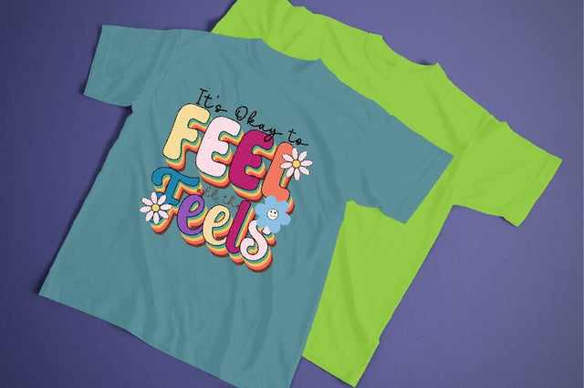 It's Okay to Feel All the Feels Sublimation SVGArt 