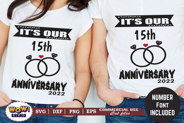 It's our Anniversary SVG, Marriage Anniversary SVG, Power Couple SVG, Hubby Wifey SVG, Husband and Wife svg, PNG Instant Download Silhouette Cricut, Couples Shirt, His and Hers, Married svg, funny quotes svg,funny sayings svg SVG Wowsvgstudio 