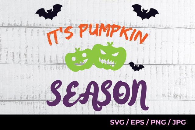 It's Pumpkin Season Halloween Vector File Printable, SVG Cut File SVG Sublimatiz Designs 