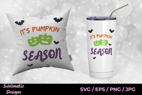 It's Pumpkin Season Halloween Vector File Printable, SVG Cut File SVG Sublimatiz Designs 