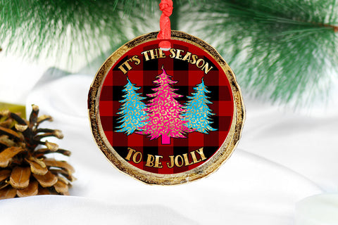 It's Season to Be Jolly I Christmas Ornament Sublimation Sublimation Happy Printables Club 
