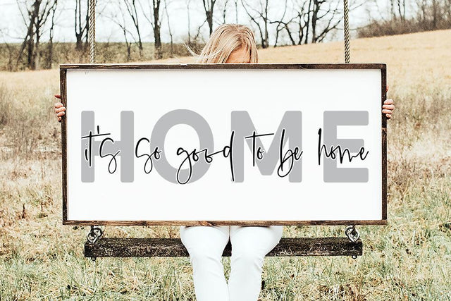 It's So Good to Be Home Sign SVG | Farmhouse Style SVG Ikonart Design Shop 