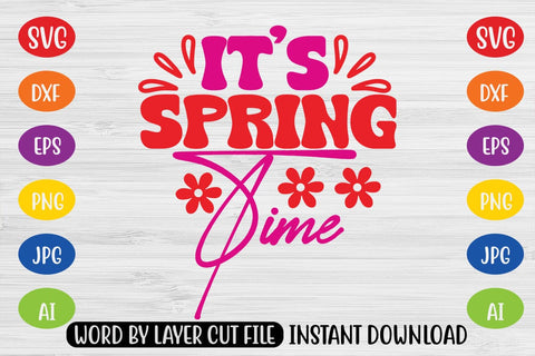It's Spring Time SVG SVG MStudio 