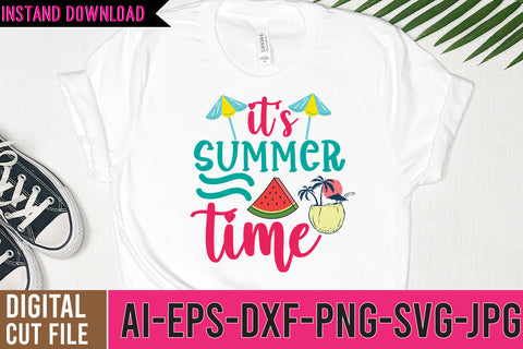 it's Summer Time SVG Cut File | Summer SVG Cut File Bundle SVG BlackCatsMedia 
