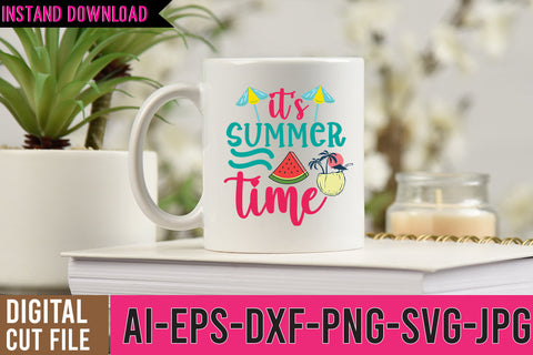 it's Summer Time SVG Cut File | Summer SVG Cut File Bundle SVG BlackCatsMedia 