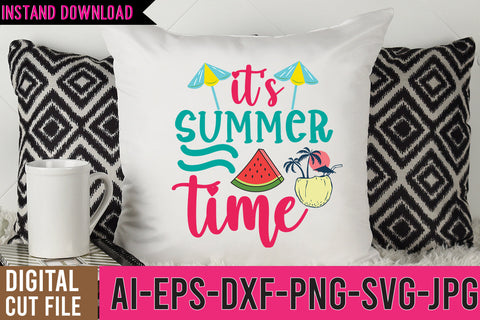 it's Summer Time SVG Cut File | Summer SVG Cut File Bundle SVG BlackCatsMedia 