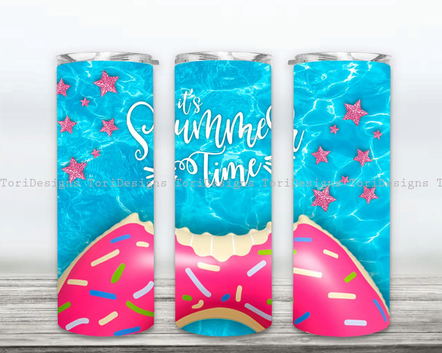 It's Summer Time Tumbler, Summer Png, Summer Vibes Png, Summer Tumbler, Tumbler Png ,20 oz Skinny Tumbler Png, Summer Sublimation Tumbler Png Sublimation ToriDesigns 