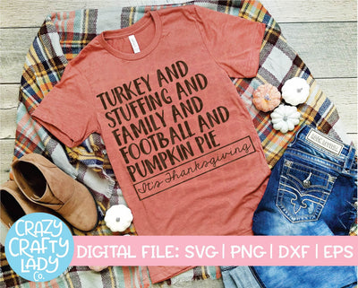 It's Thanksgiving | Fall SVG Cut File SVG Crazy Crafty Lady Co. 