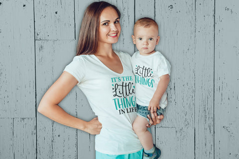 It's The Little Things In Life | Mommy & Me Matching Outfits SVG CraftLabSVG 
