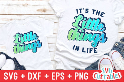 It's The Little Things In Life svg - Mommy and Me Cut File - svg - dxf - eps - png - Mom - Silhouette - Cricut - Digital File SVG Svg Cuttables 