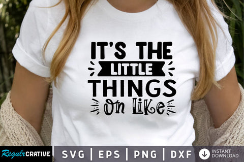 its the little things on like SVG SVG Regulrcrative 