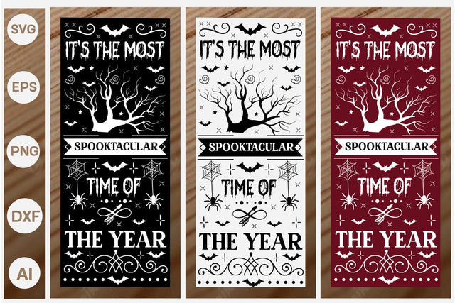 It's The Most Spooktacular Time Of The Year Porch Sign SVG SVGs,Quotes and Sayings,Food & Drink,On Sale, Print & Cut SVG DesignPlante 503 