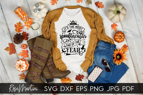 It's The Most Spooktacular Time Of The Year SVG file for cutting machines - Cricut Silhouette, Sublimation Design SVG Halloween cutting file SVG RoseMartiniDesigns 