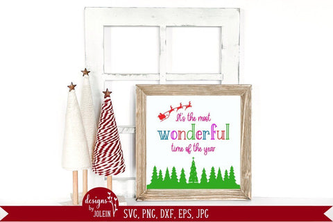 It's the most wonderful time, Christmas Design SVG Designs by Jolein 