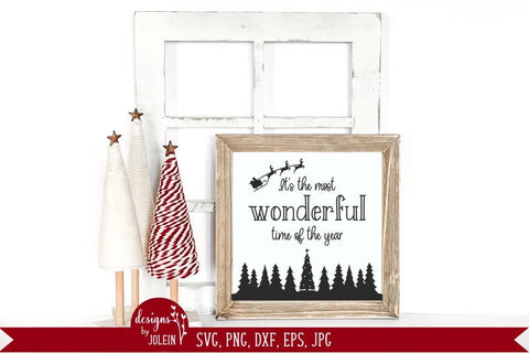 It's the most wonderful time, Christmas Design SVG Designs by Jolein 