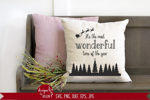 It's the most wonderful time, Christmas Design SVG Designs by Jolein 