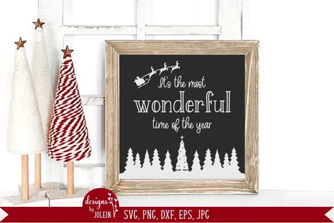 It's the most wonderful time, Christmas Design SVG Designs by Jolein 