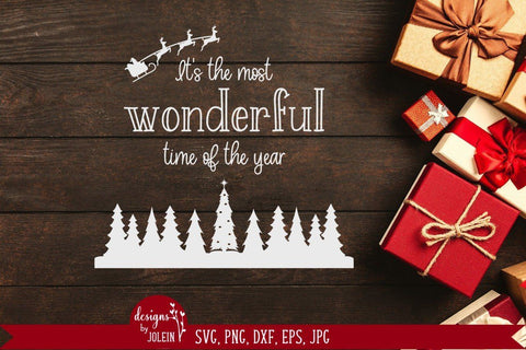 It's the most wonderful time, Christmas Design SVG Designs by Jolein 