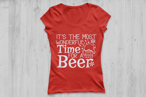 It's The Most Wonderful Time For A Beer| Christmas SVG Cutting Files. SVG CosmosFineArt 