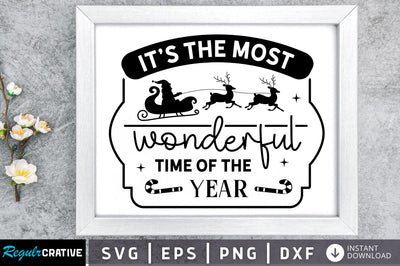 Its the most wonderful time of SVG Design SVG Regulrcrative 