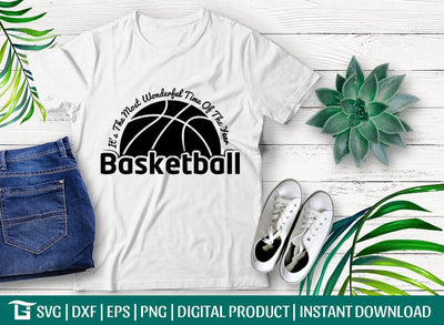 It’s The Most Wonderful Time Of The Year Basketball Svg Cut Fle, Sports Svg, Basketball Svg, Tshirt Design, SVG ETC Craft 
