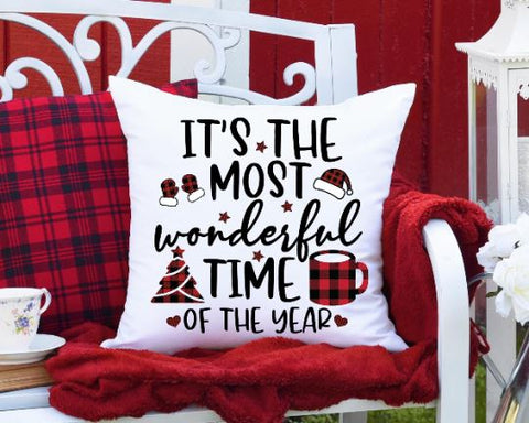 It's The Most Wonderful Time Of The Year Christmas Cutting Files SVG She Shed Craft Store 