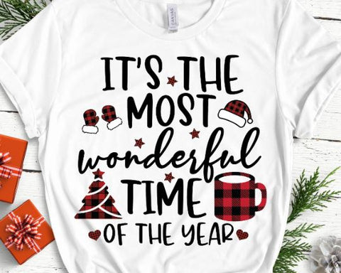 It's The Most Wonderful Time Of The Year Christmas Cutting Files SVG She Shed Craft Store 