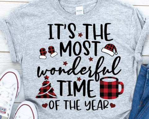 It's The Most Wonderful Time Of The Year Christmas Cutting Files SVG She Shed Craft Store 