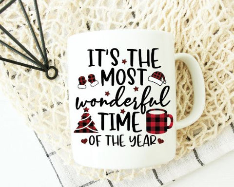 It's The Most Wonderful Time Of The Year Christmas Cutting Files SVG She Shed Craft Store 