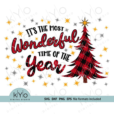 Its The Most Wonderful Time of the Year Christmas SVG Cut Files SVG kYo Digital Studio 