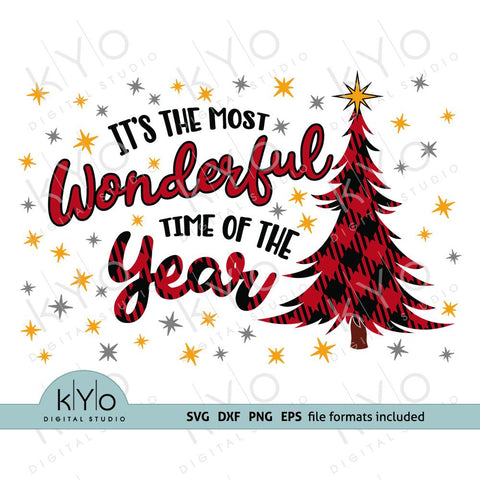 Its The Most Wonderful Time of the Year Christmas SVG Cut Files SVG kYo Digital Studio 