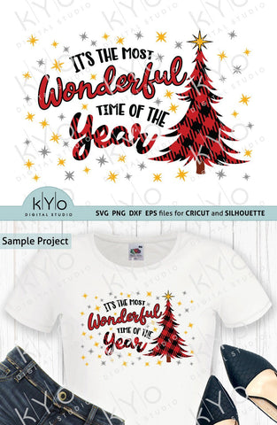 Its The Most Wonderful Time of the Year Christmas SVG Cut Files SVG kYo Digital Studio 