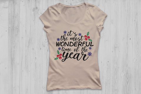 It's The Most Wonderful Time Of The Year| Christmas SVG Cutting Files. SVG CosmosFineArt 