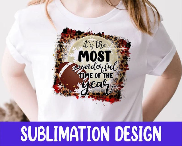 It's The Most Wonderful TIme Of The Year Christmas Truck Buffalo Plaid Sublimation Design Sublimation iStyleDesign 