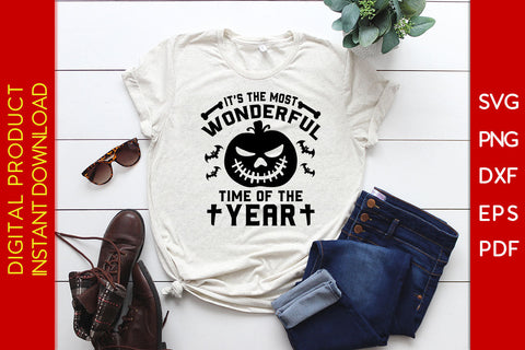 It's The Most Wonderful Time Of The Year Halloween SVG PNG PDF Cut File SVG Creativedesigntee 