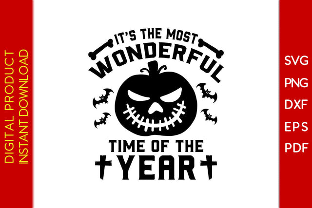 It's The Most Wonderful Time Of The Year Halloween SVG PNG PDF Cut File SVG Creativedesigntee 