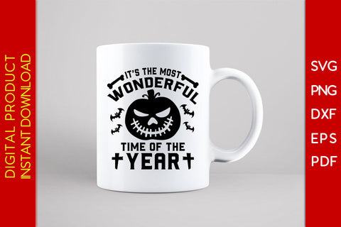 It's The Most Wonderful Time Of The Year Halloween SVG PNG PDF Cut File SVG Creativedesigntee 