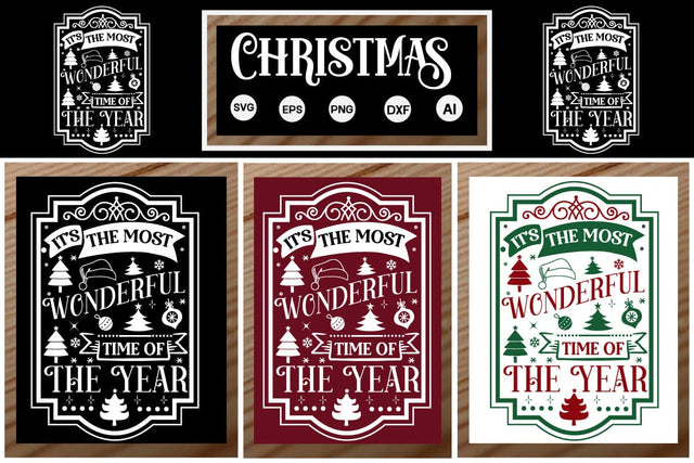 It's The Most Wonderful Time Of The Year Porch SVG SVGs,Quotes and Sayings,Food & Drink,On Sale, Print & Cut SVG DesignPlante 503 