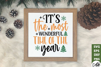 It's the most wonderful time of the year Sign Making SVG SVG akazaddesign 