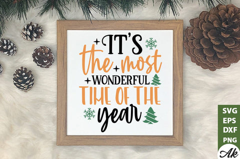 It's the most wonderful time of the year Sign Making SVG SVG akazaddesign 