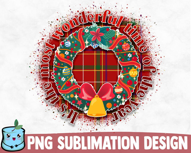 It's The Most Wonderful Time Of The Year Sublimation Design Sublimation MintyMarshmallows 