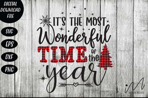 It's The Most Wonderful Time Of The Year svg, Christmas year svg, Merry Christmas svg, SVG Isabella Machell 