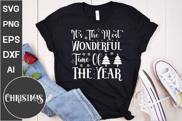 It's The Most Wonderful Time Of The Year SVG Cut File, Christmas SVG Design SVG DesignPlante 503 