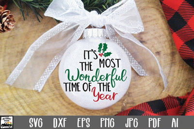 It's the Most Wonderful Time of the Year SVG Cut File - Christmas SVG SVG Old Market 